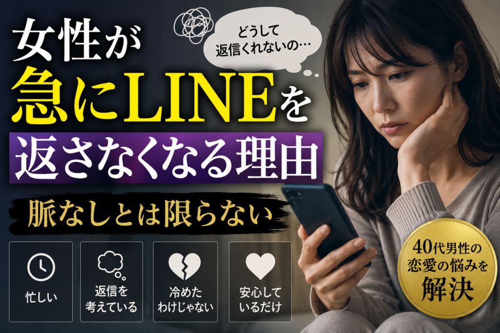 女性が急にLINEを返さなくなる理由｜脈なしとは限らない