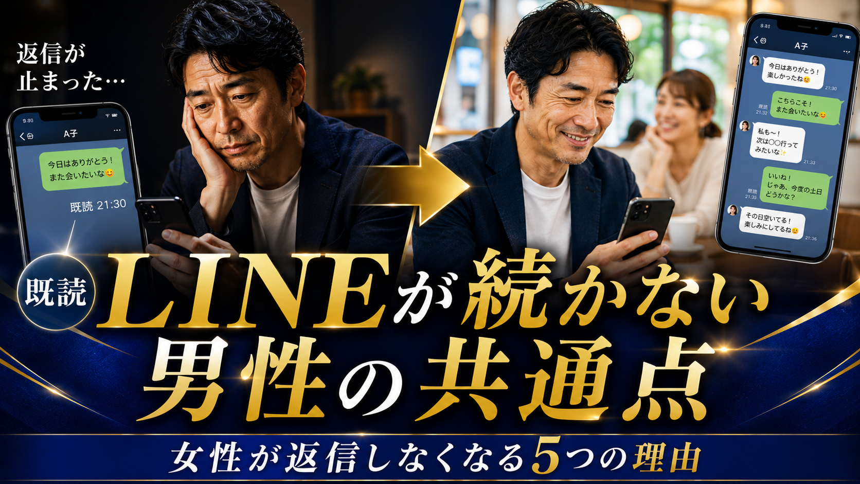 【40代男性必見】LINEが続かない男性の共通点とは？女性が返信しなくなる5つの理由