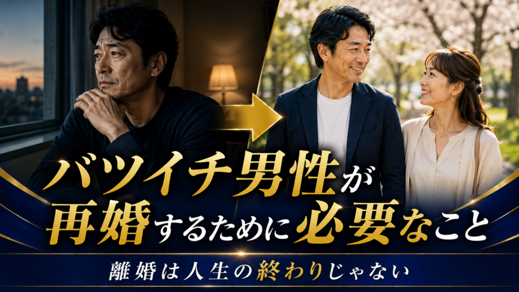 バツイチ男性が再婚するために必要なこと