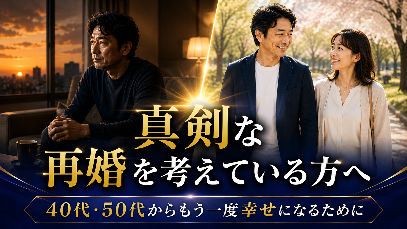 真剣な再婚を考えている方へ ～40代・50代からもう一度幸せになるために～