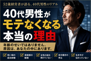 40代から男性がモテなくなる本当の理由