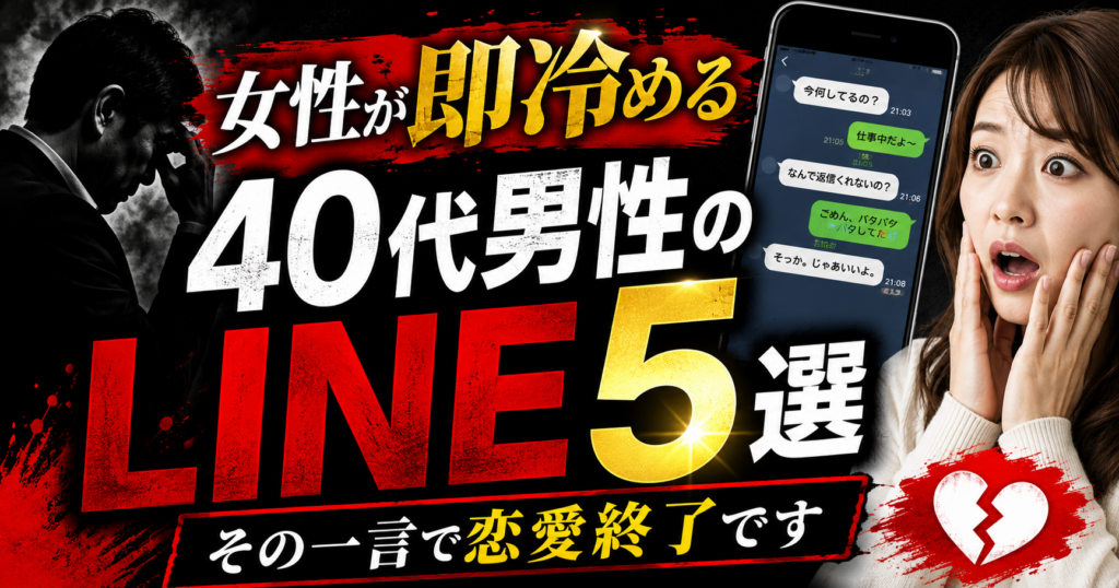女性が即冷める40代男性のLINE 5選