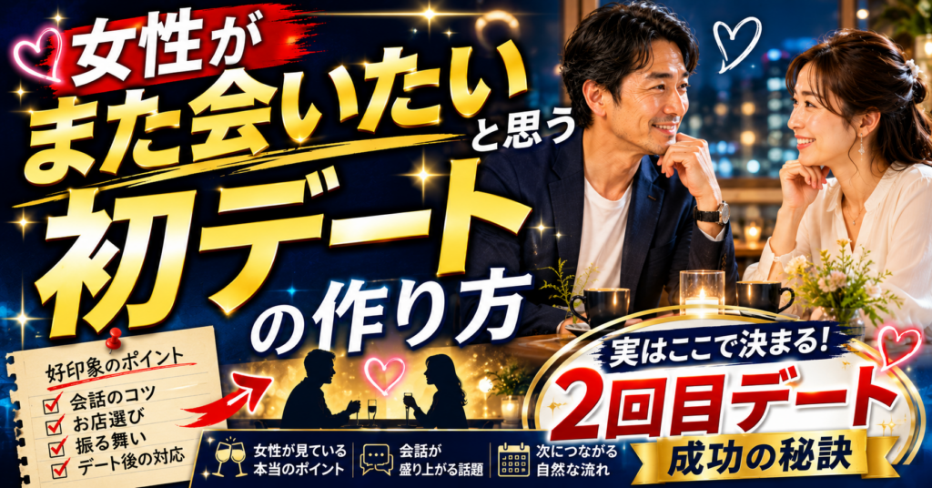 女性が「また会いたい」と思う初デートの作り方