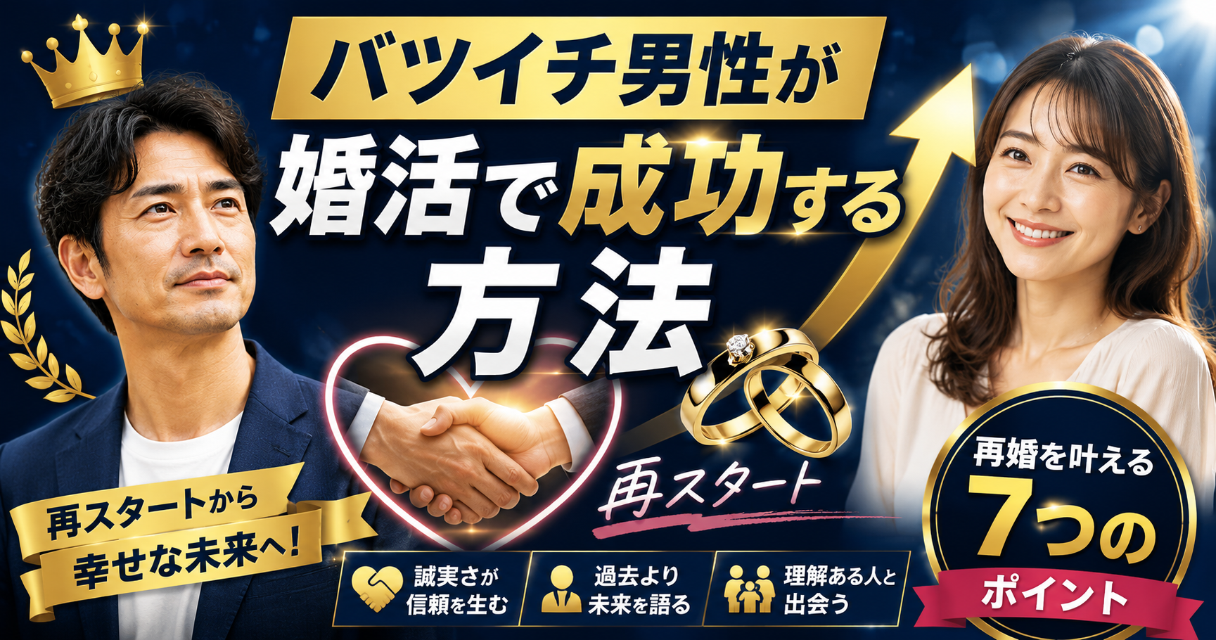 バツイチ男性が婚活で成功する方法
